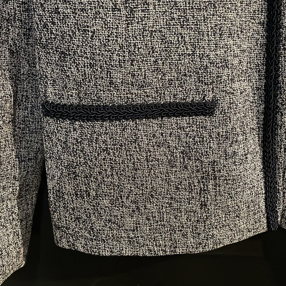 Emma James navy and white tweed jacket women’s size 10 NWOT - Picture 2 of 7